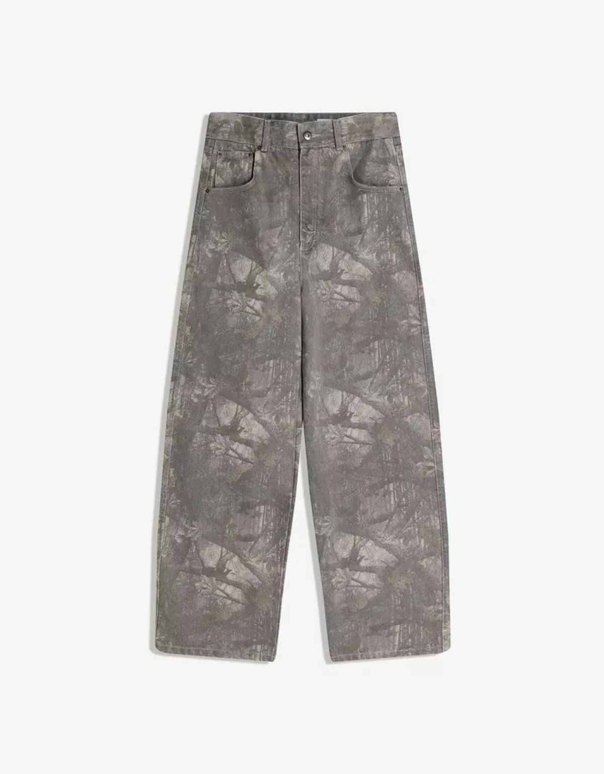 Men's super baggy print trousers (Bershka)
