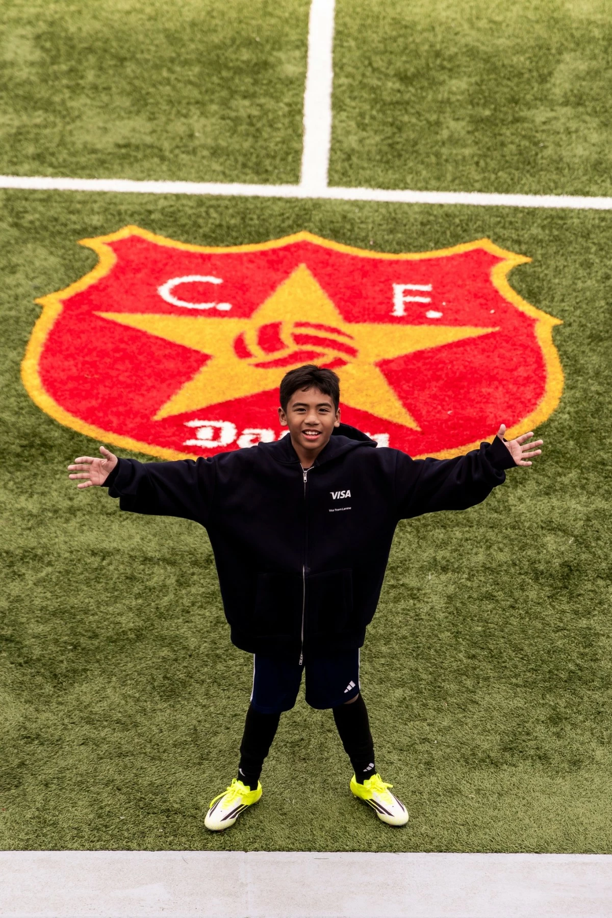 Sam had a great time watching a game in Spain