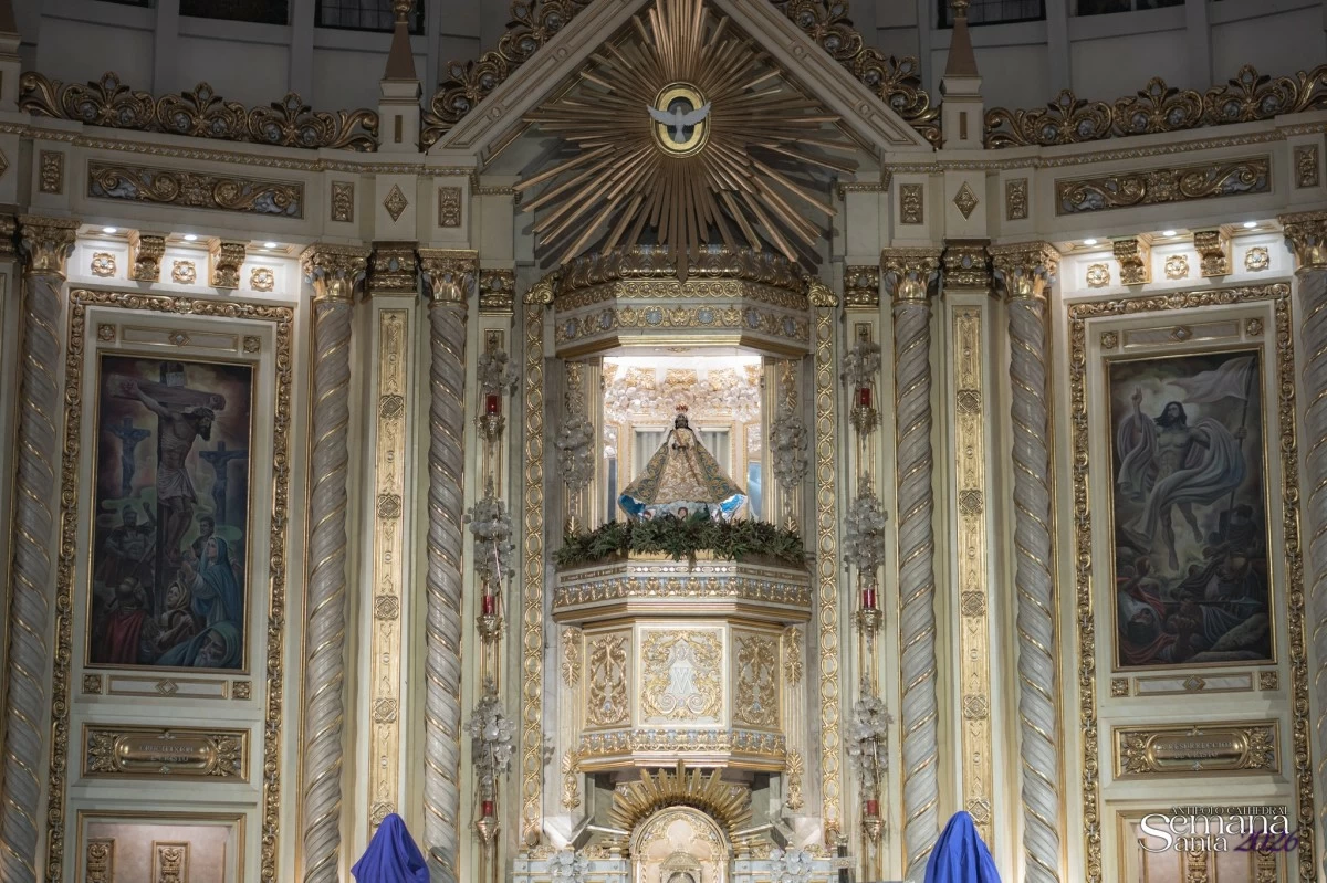 The main altar of the International Shrine of the Our Lady of Peace and Good Voyage with the Virgin of Antipolo at the center (photo from Antipolo Cathedral's FB page)