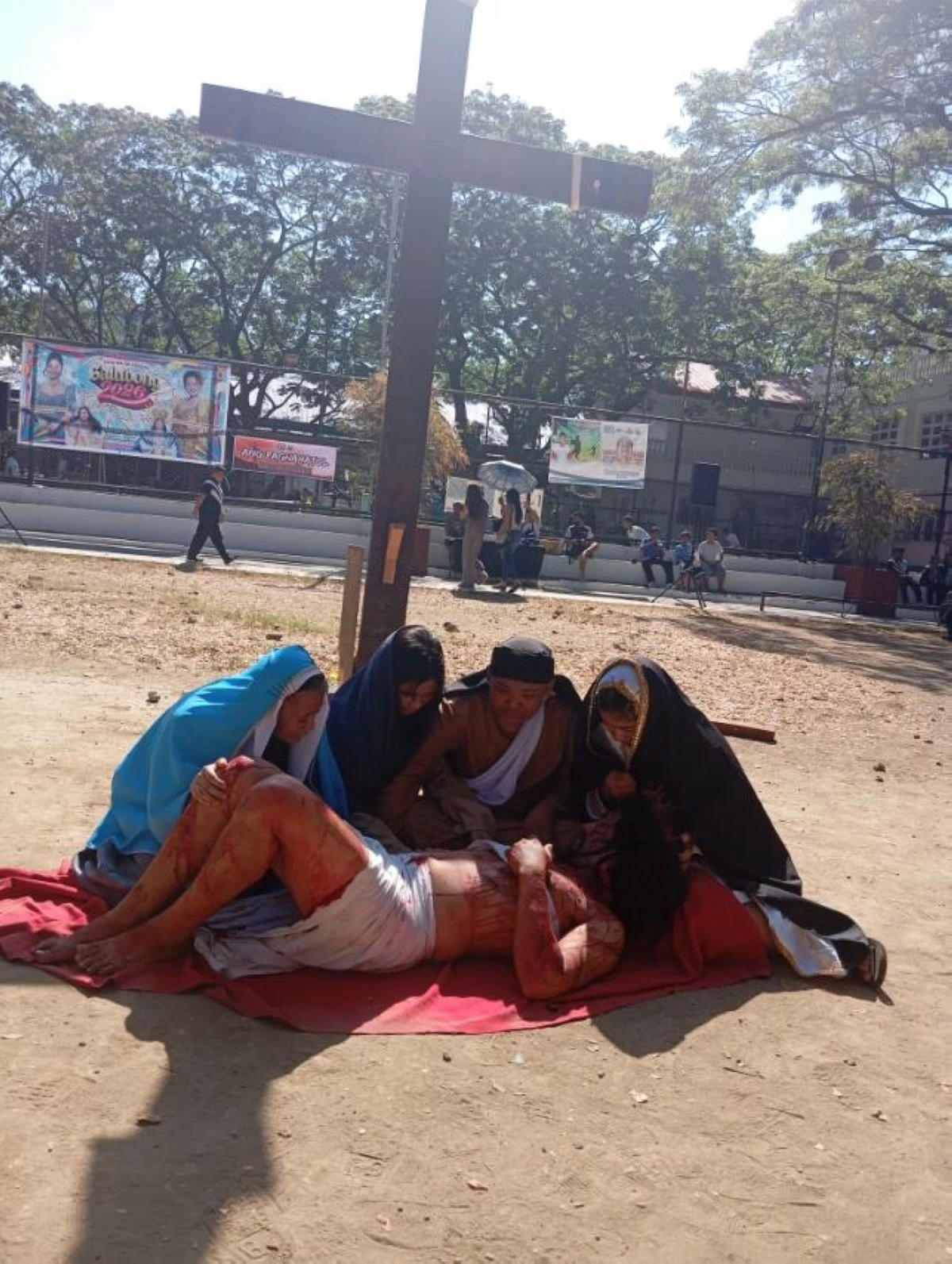 Senakulo actors in Angono, Rizal perform the Passion and Death of Christ on Holy Thursday (photo by Nel Andrade)