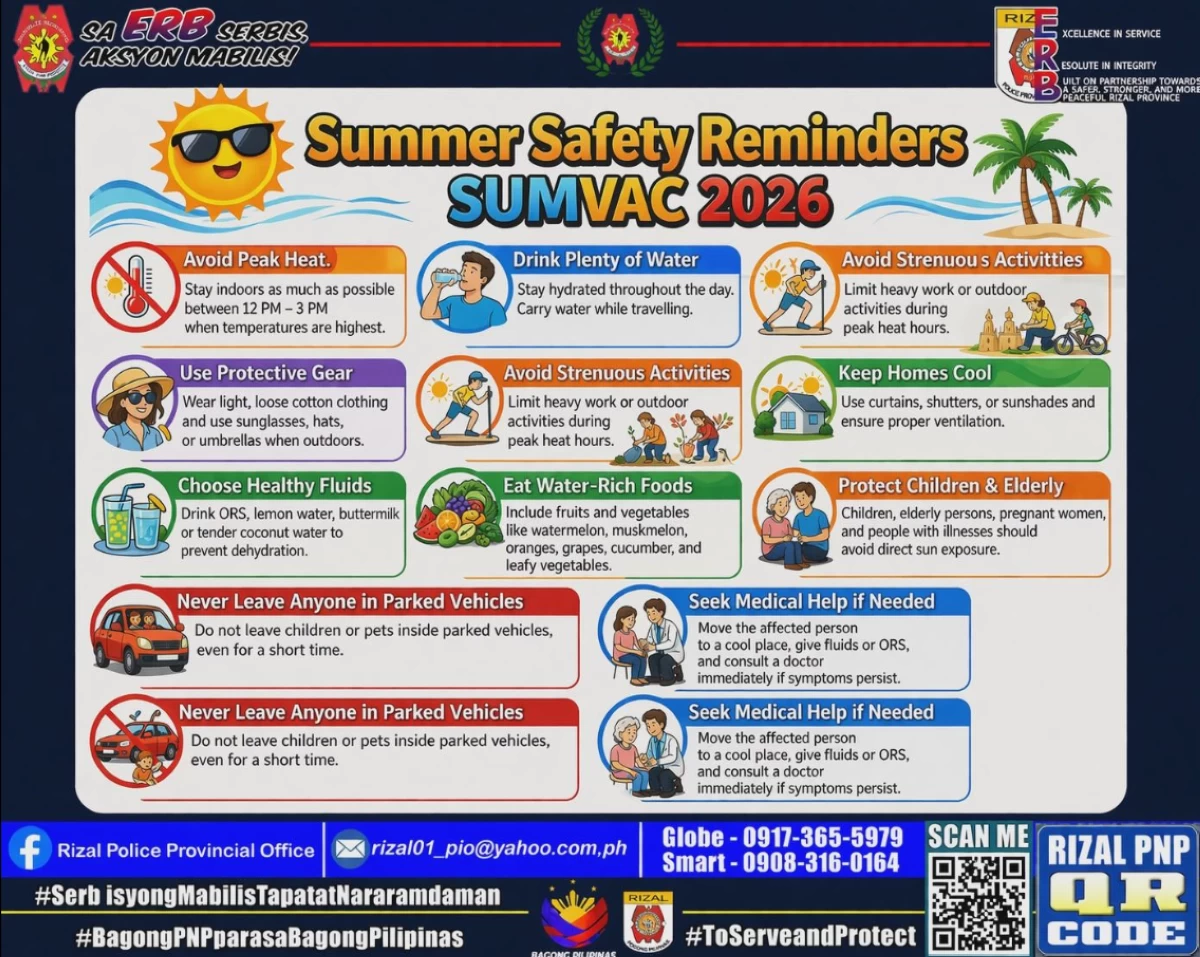 Ligtas Summer Vacation 2026 by the PPO (from PPO's FB page)