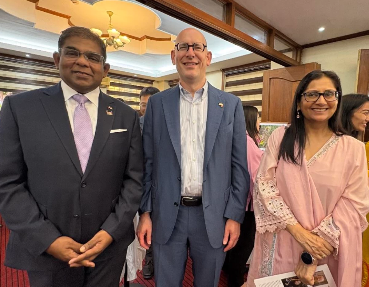 Malaysian Ambassador Abdul Malik Melvin Castelino with US Embassy Deputy Head of Mission Y. Robert Ewing and Pakistan Ambassador Dr. Asima Rabbani