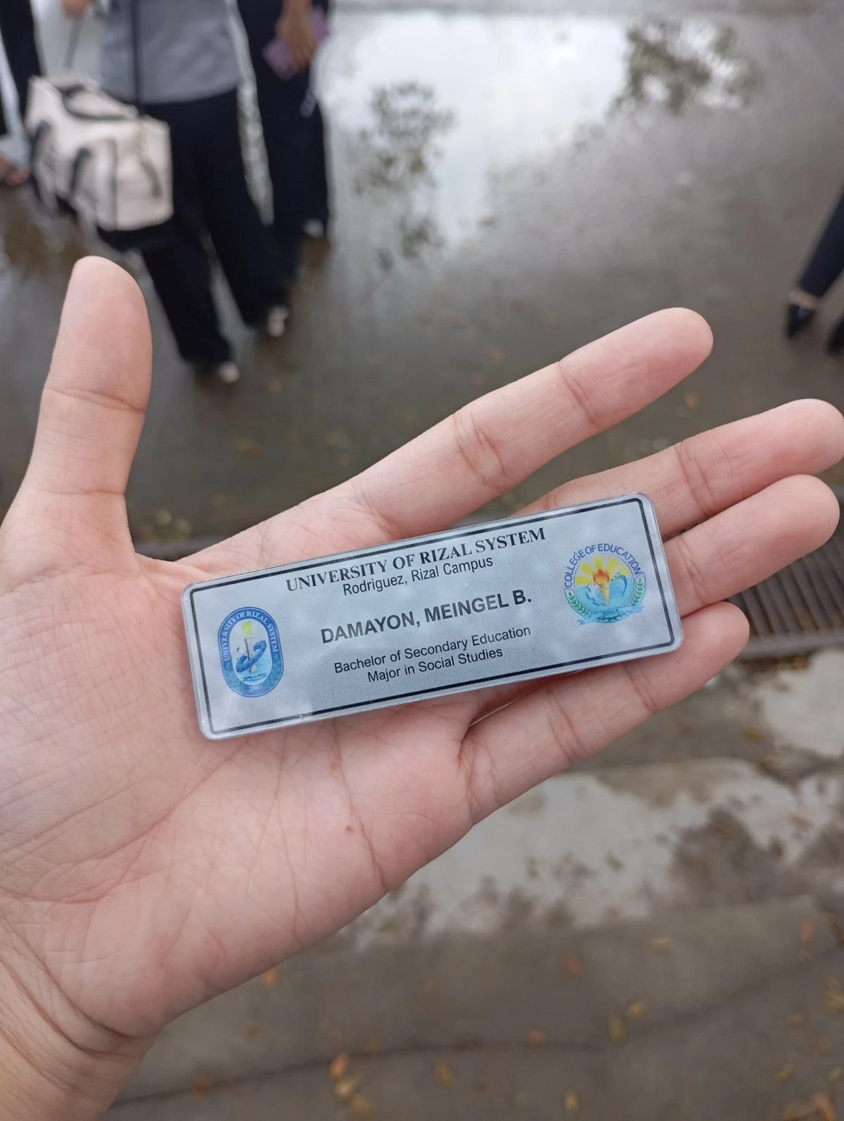 Soon, this nameplate will be just a memory after graduation. 