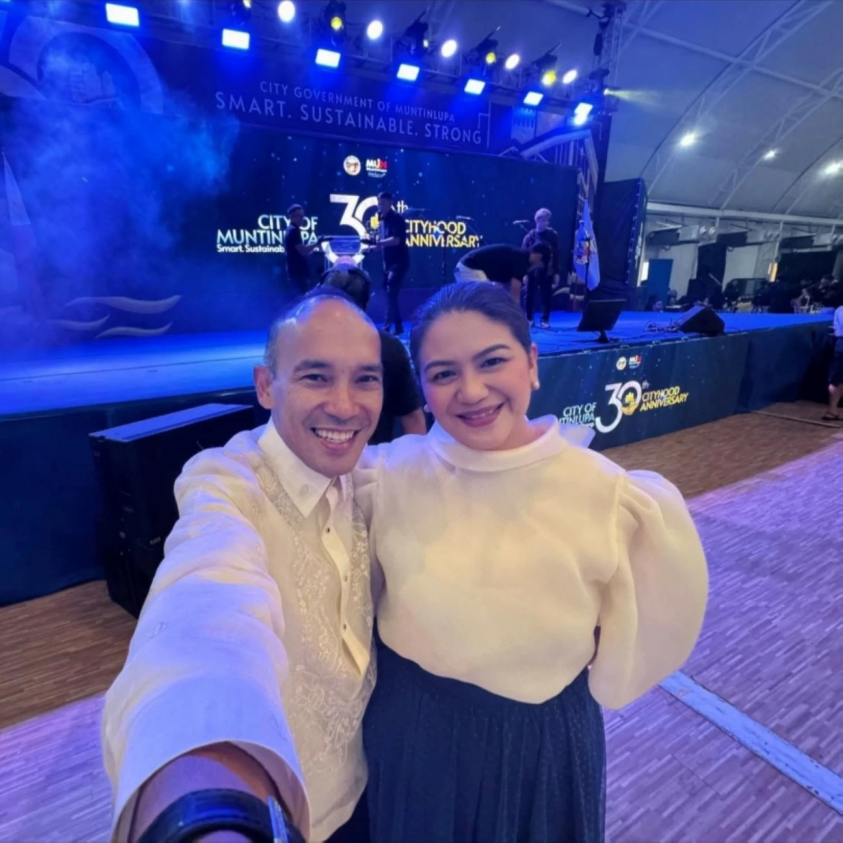 Former Muntinlupa councilor Allan Rey Camilon (left) and his wife, Councilor Amanda Camilon (Photo from Amanda Camilon)