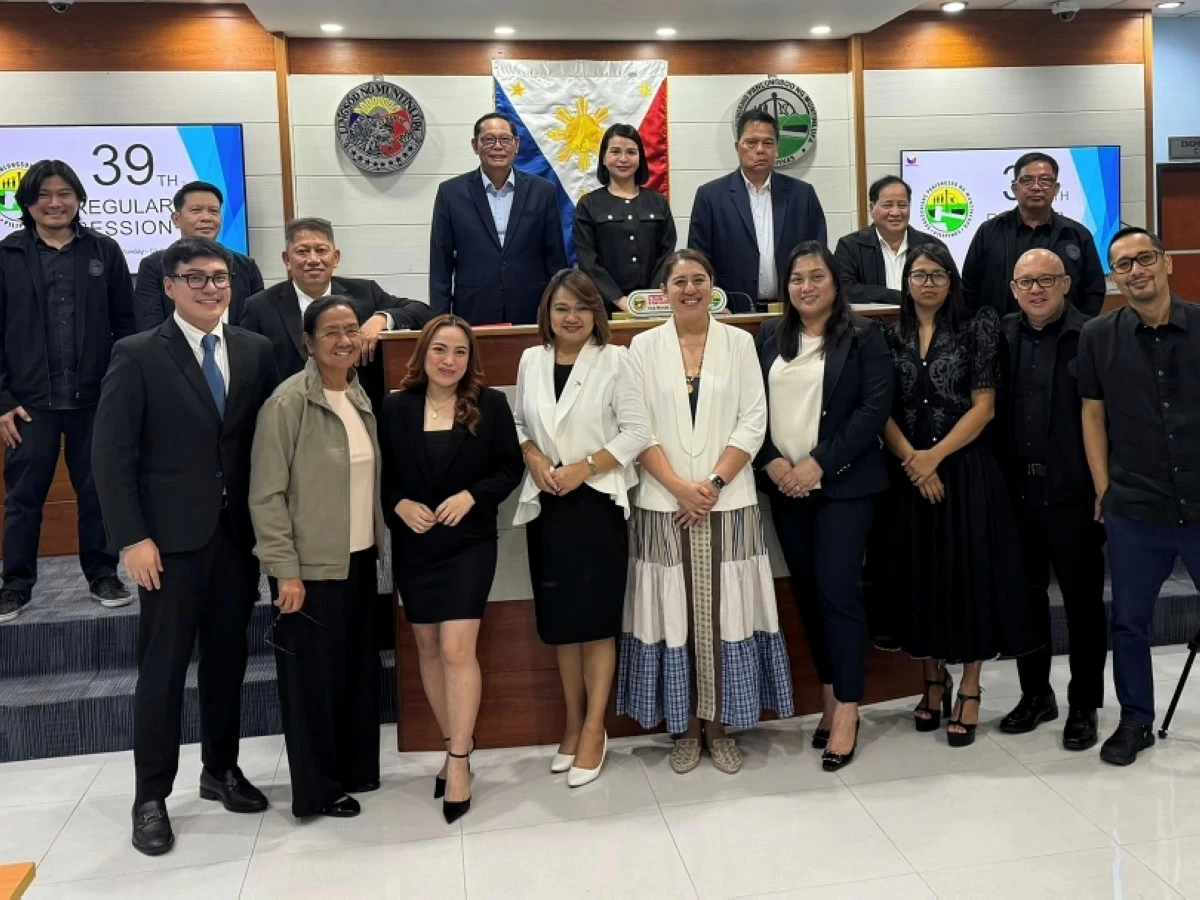 The current Muntinlupa City Council (Photo from Councilor Raul Corro's Facebook account)