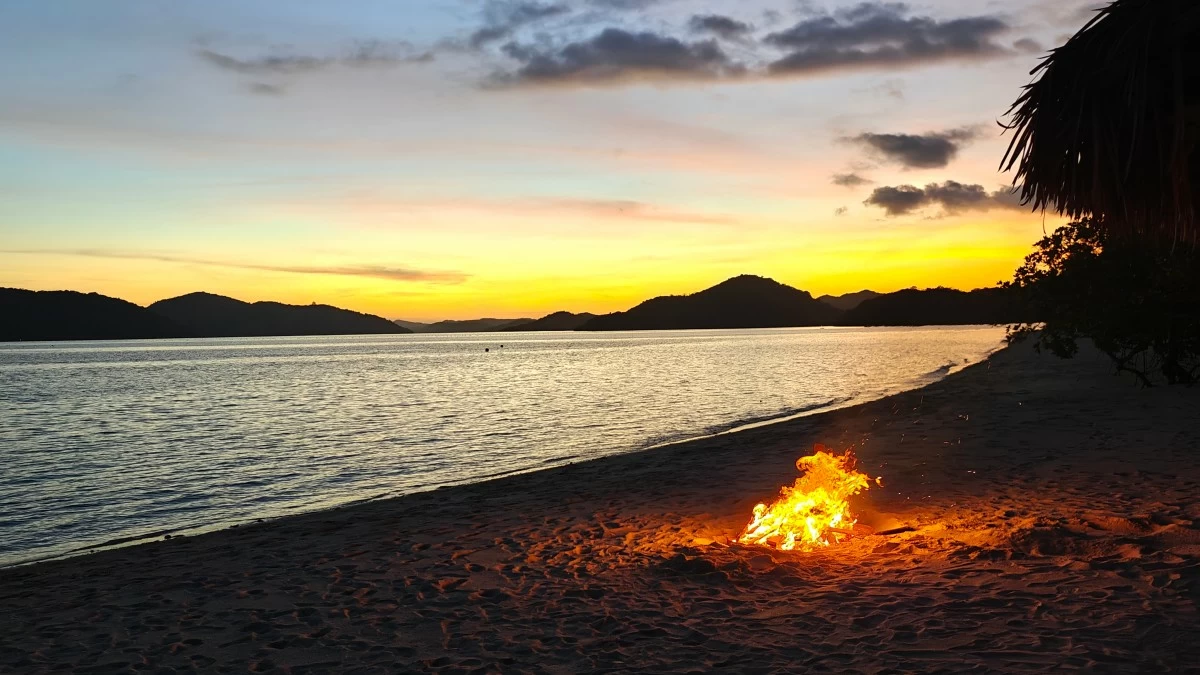 Sunset by the beach (Photo by the author)