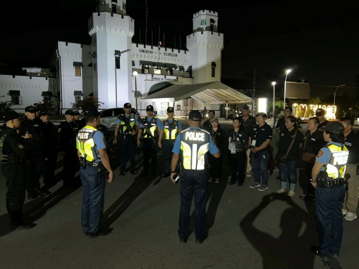 The deployment of police and other personnel for 