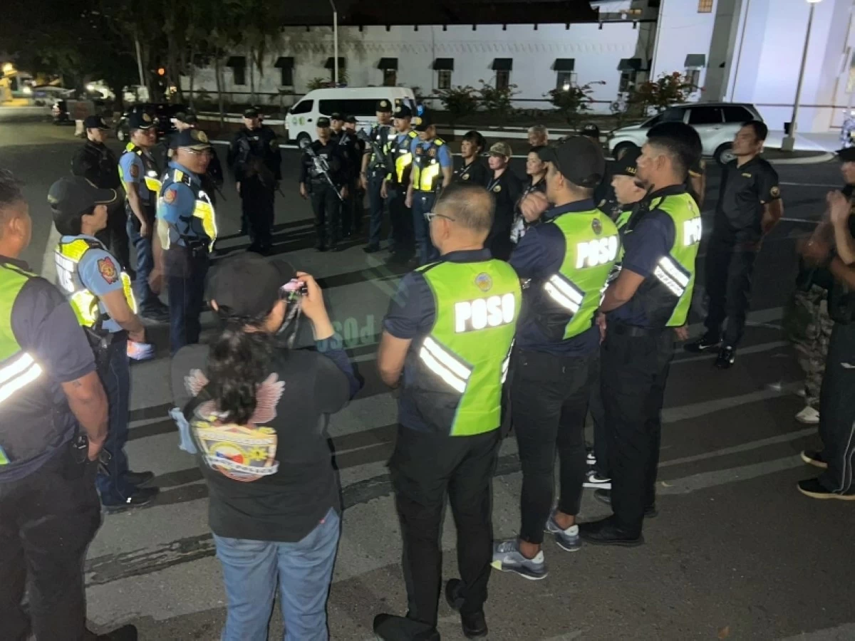 The deployment of police and other personnel for 