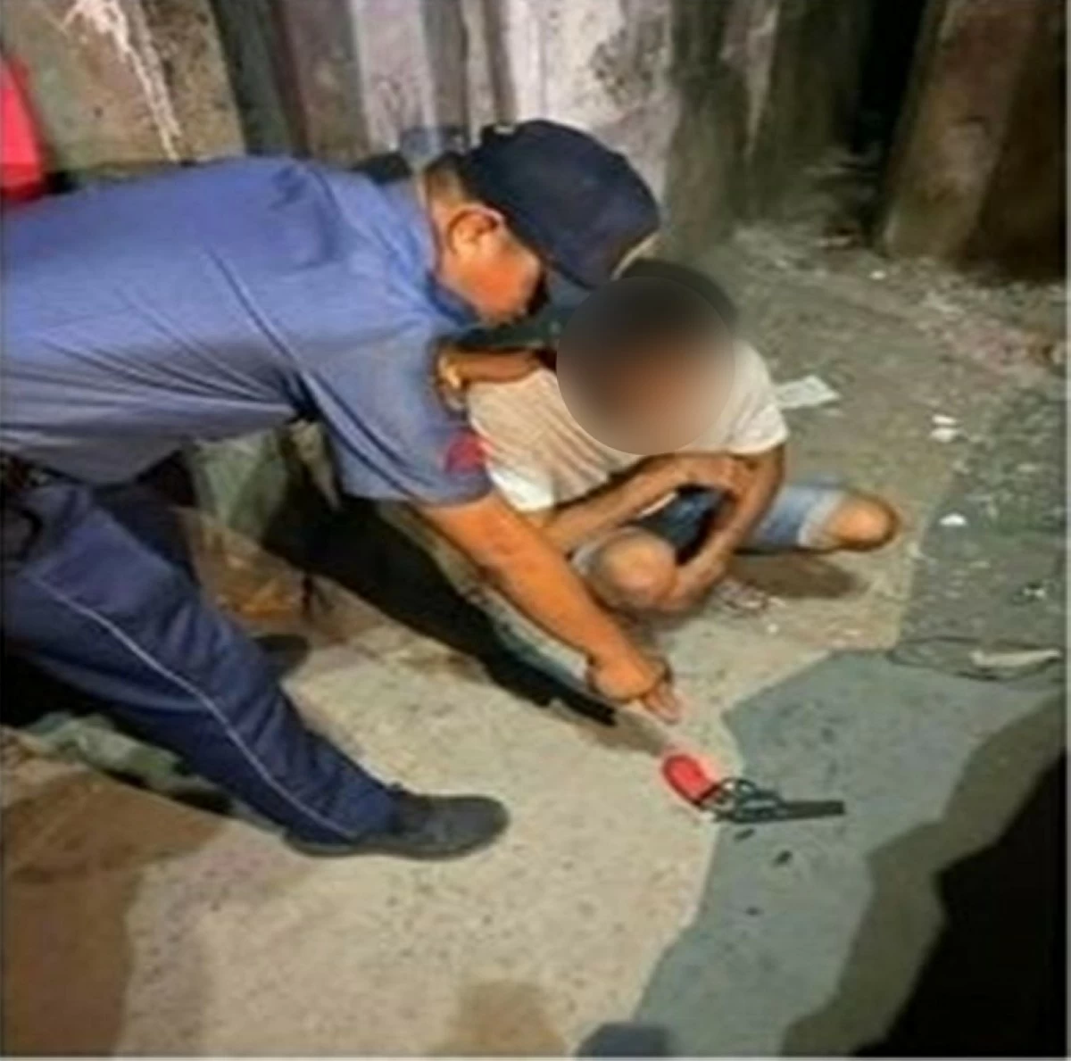 The man arrested in Muntinlupa (Photo from Muntinlupa police / SPD) 