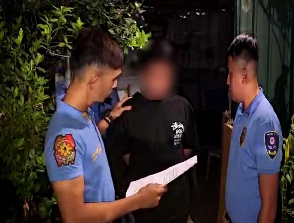 The man arrested in Taguig (Photo from Taguig police / SPD) 