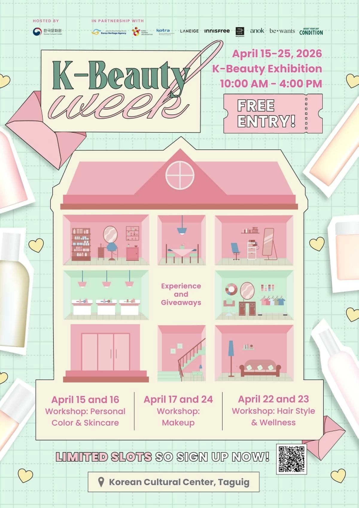 The  K-Beauty Week will run from Apri 15 to 25 (KCC Philippines) 