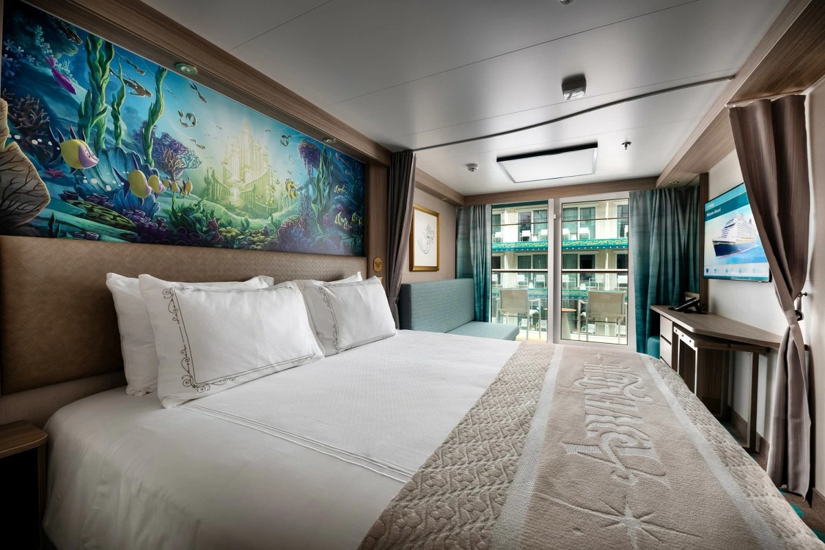 Deluxe Garden View Stateroom with Verandah (Photo courtesy of Disney Cruise Line)