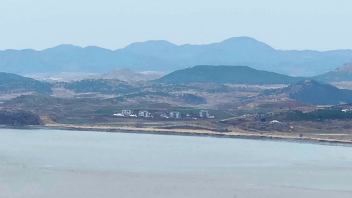 North Korea as seen from the Odusan Unification Tower in Paju City, South Korea (Jonathan Hicap)