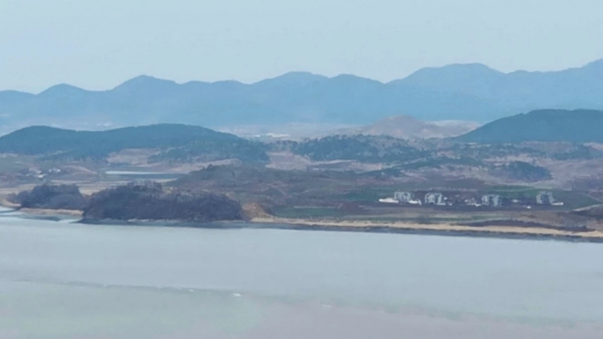 North Korea as seen from the Odusan Unification Tower in Paju City, South Korea (Jonathan Hicap)