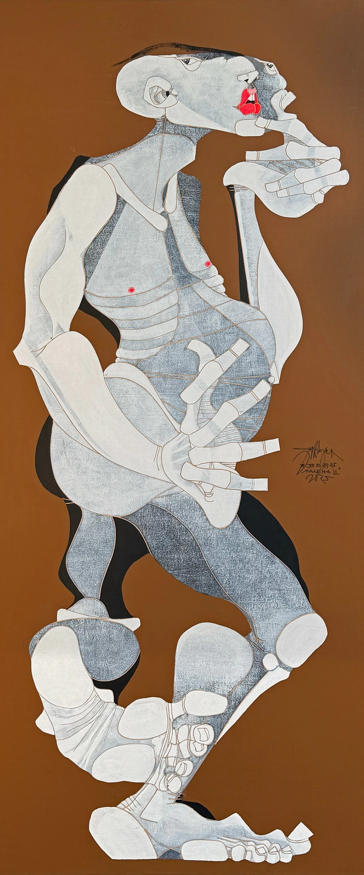 'MANGHA SERIES II,' acrylic on canvas, 2026