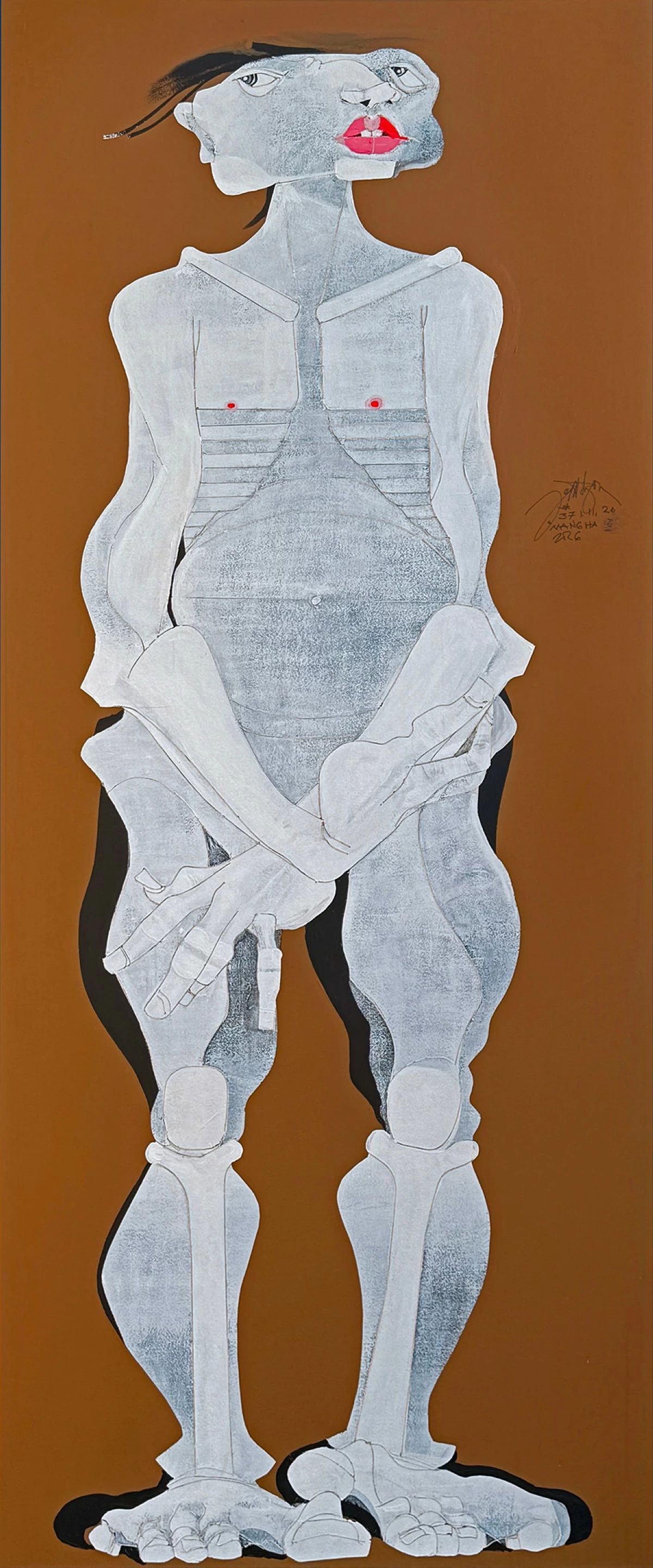 'MANGHA SERIES IV,' acrylic on canvas, 2026