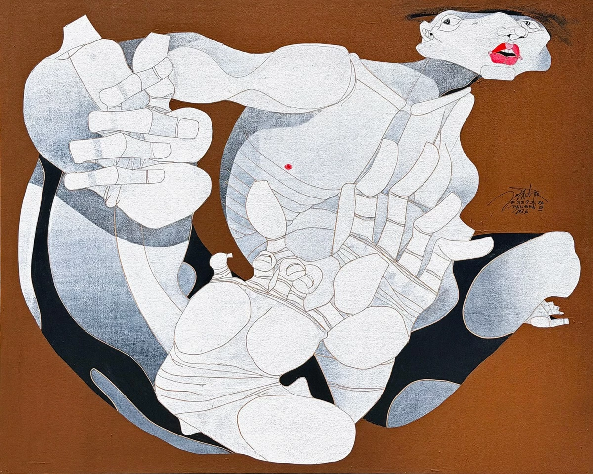 'MANGHA SERIES VII,' acrylic on canvas, 2026