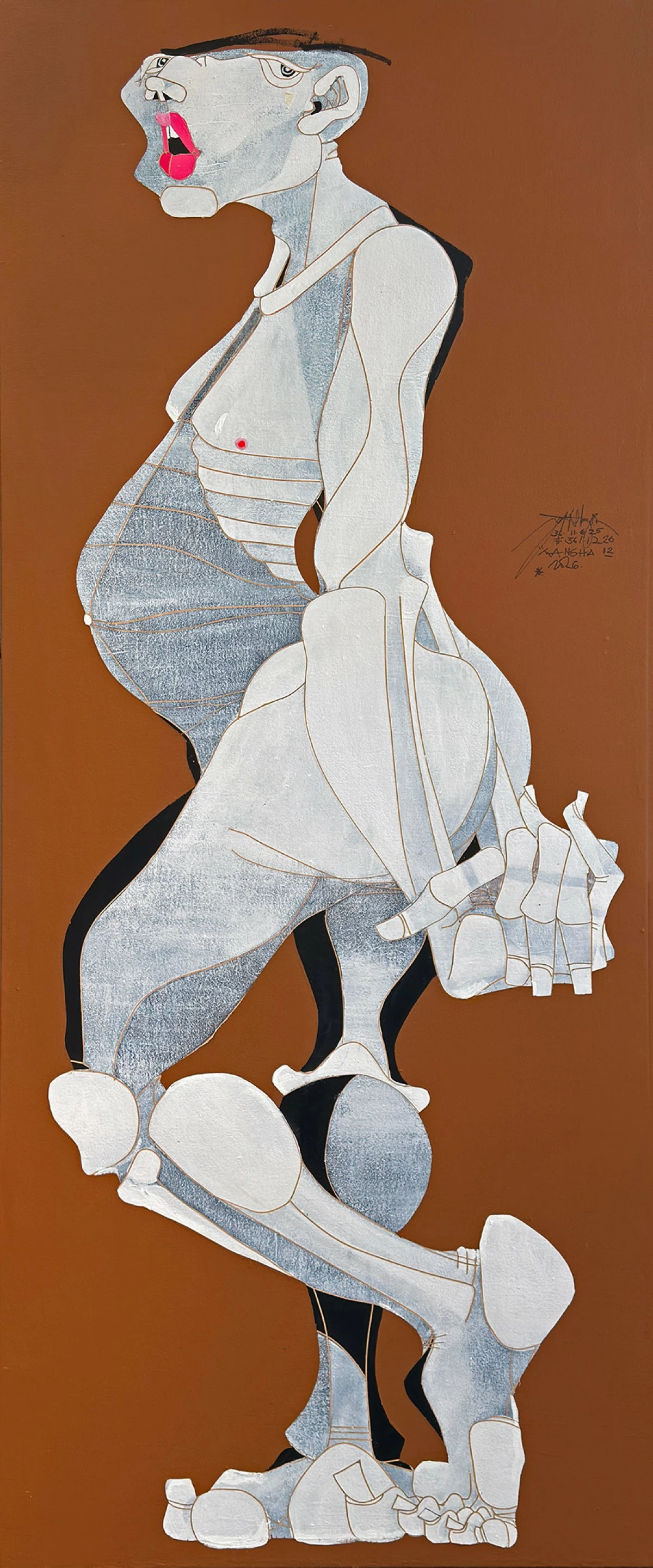 'MANGHA SERIES III,' acrylic on canvas, 2026