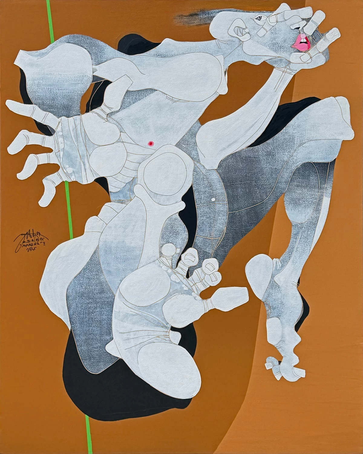 'MANGHA SERIES VI,' acrylic on canvas, 2026