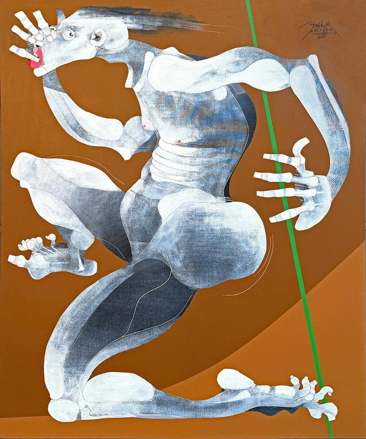 'MANGHA SERIES IX,' acrylic on canvas, 2026