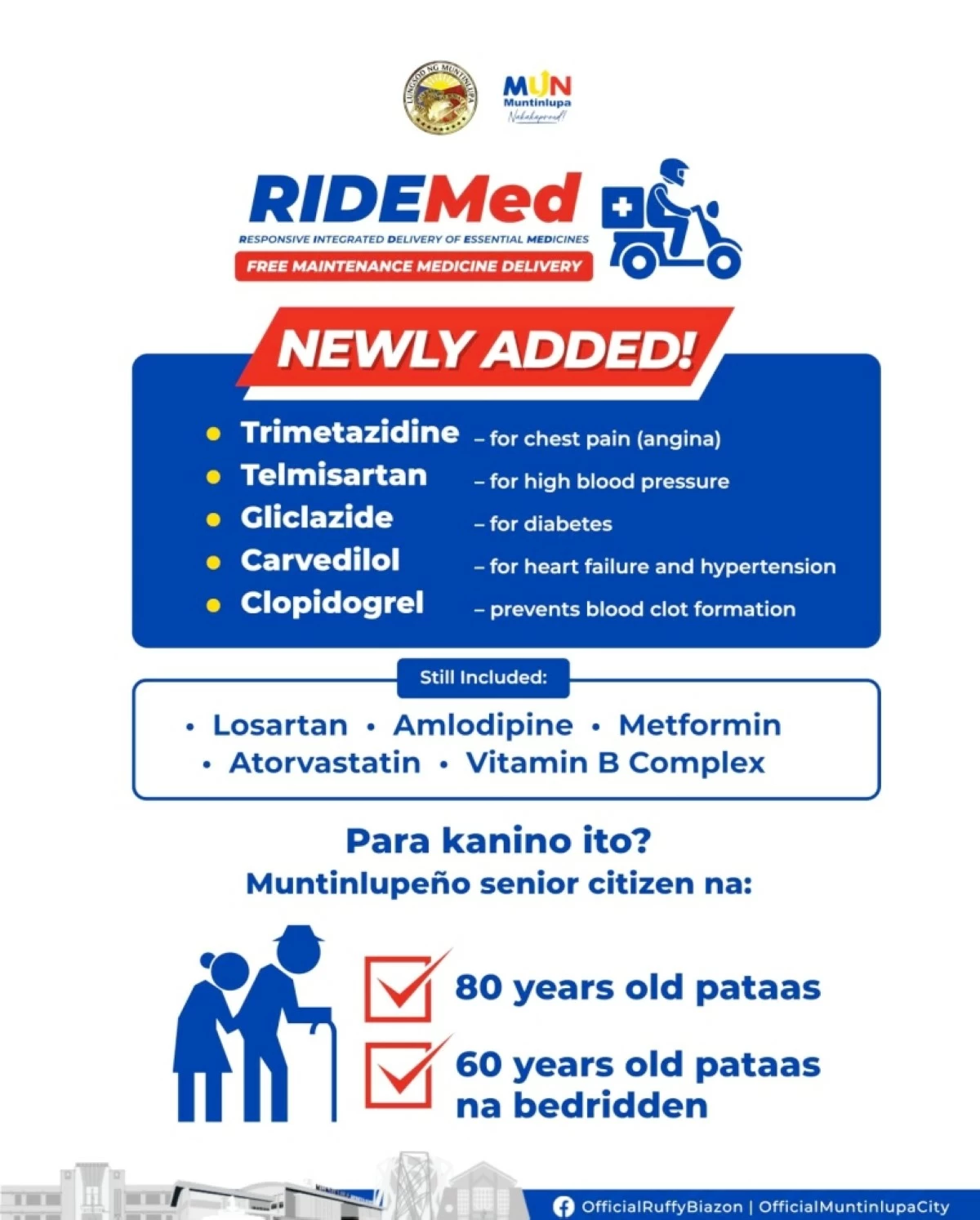 Muntinlupa's RIDEMed Program (Photo from Muntinlupa PIO)
