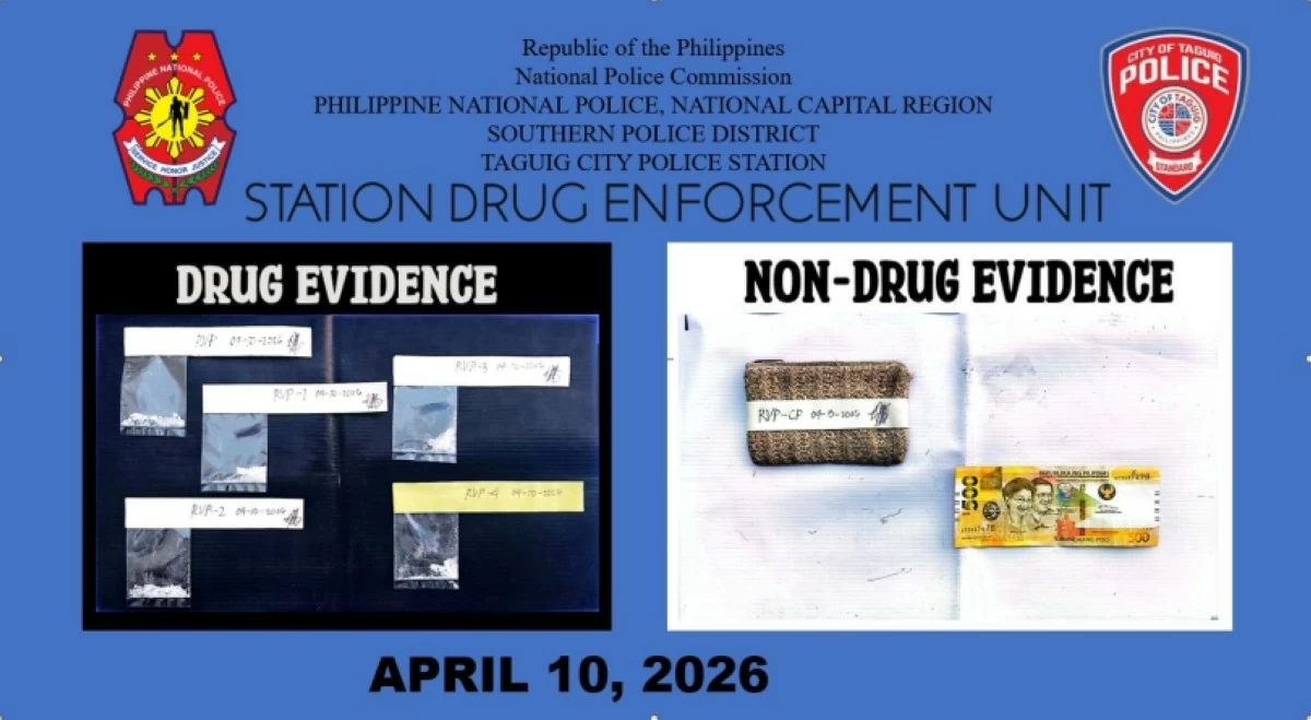 The shabu seized by the Taguig police on April 10 (Photo from Taguig police / SPD)