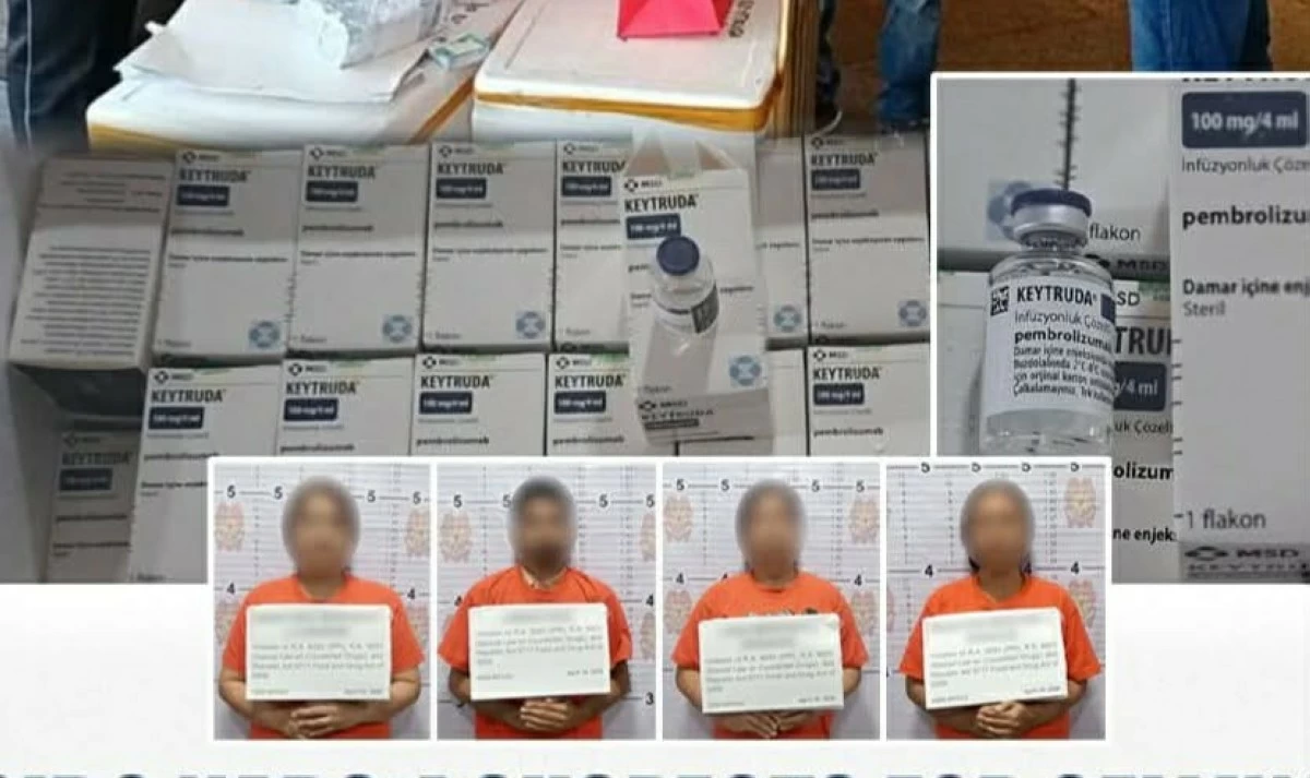 Cops seize over P102-M counterfeit ‘anti-cancer’ medicines in Makati hotel; 4 arrested