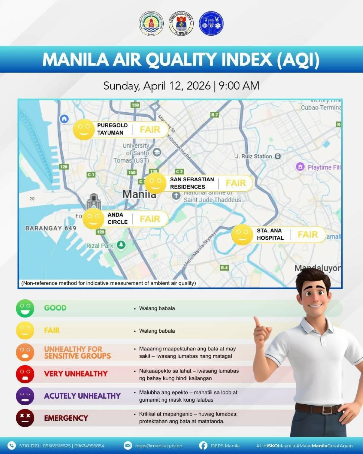 Manila urges public to wear face masks amid air quality monitoring