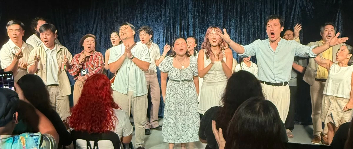 A scene from 'Love Labour's Won'