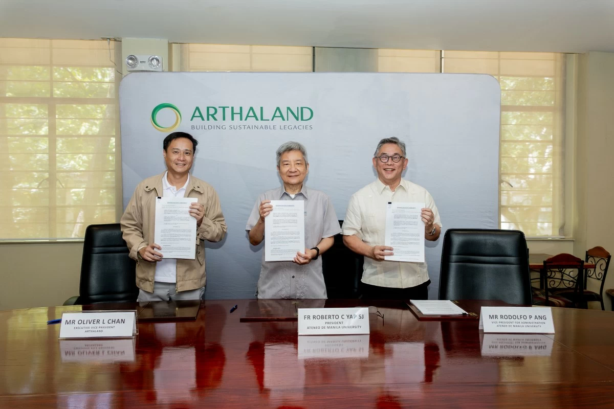 Arthaland and Ateneo de Manila University formalize partnership with MOA signing in Katipunan (Photo courtesy of Arthaland)