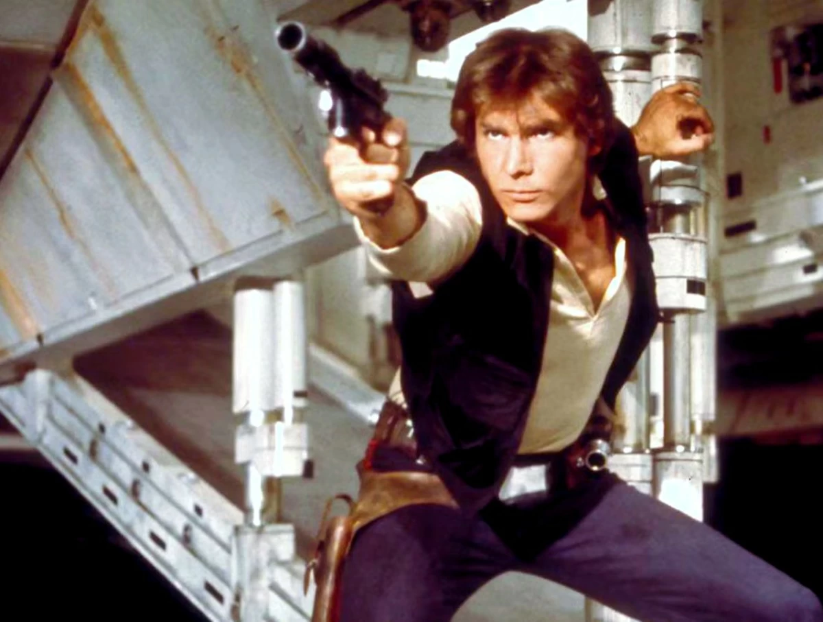 PRIZED TARGET Han Solo's iconic blaster broke the world record for the most expensive prop gun ever sold in 2022 after selling for over ₱63.4M. (Photo: Disney)