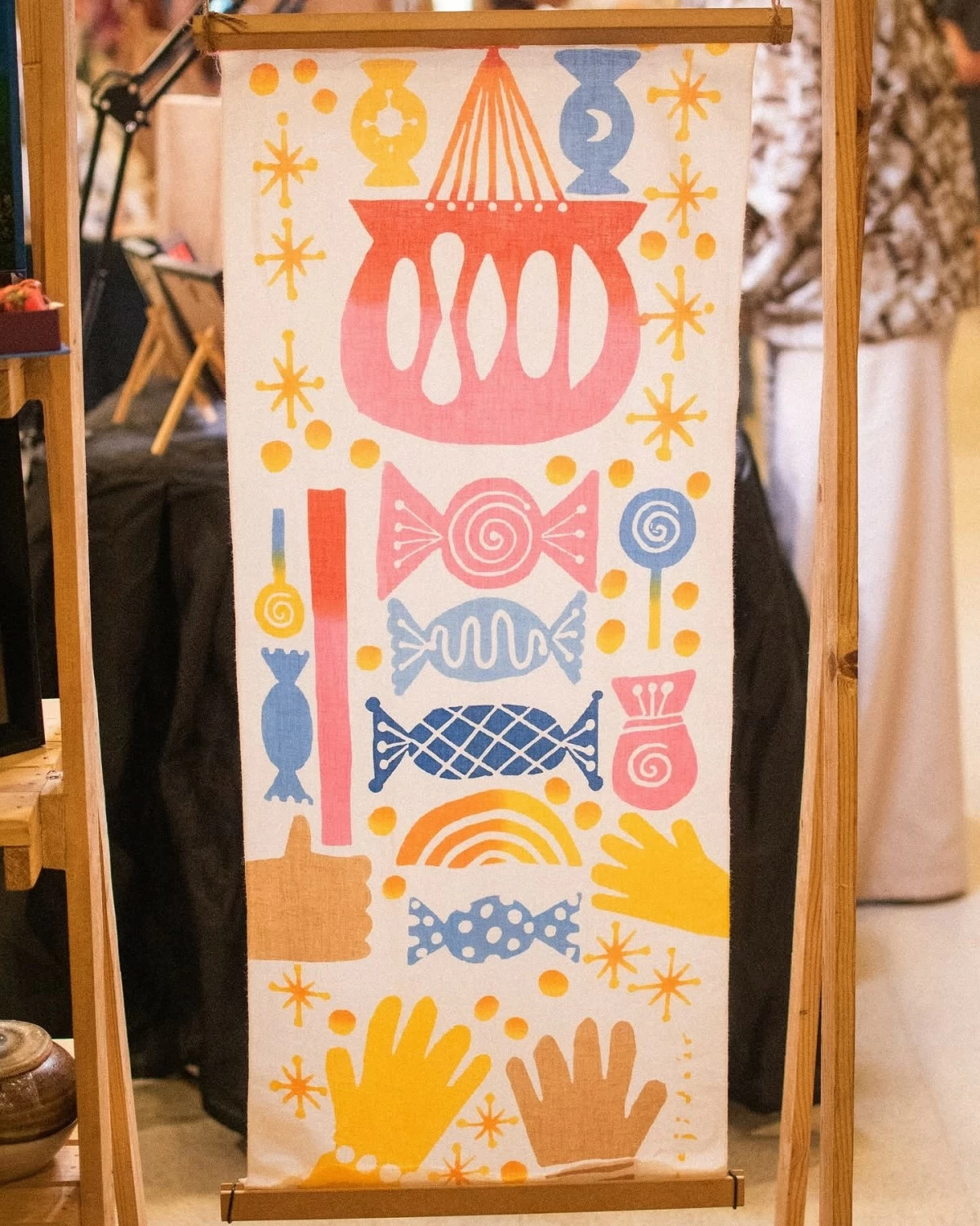 DRAWING ON CULTURE — The Pukpok Palayok design capitalizes on the tapestry's verticality and encourages artists to go beyond mainstream elements like the jeepney.