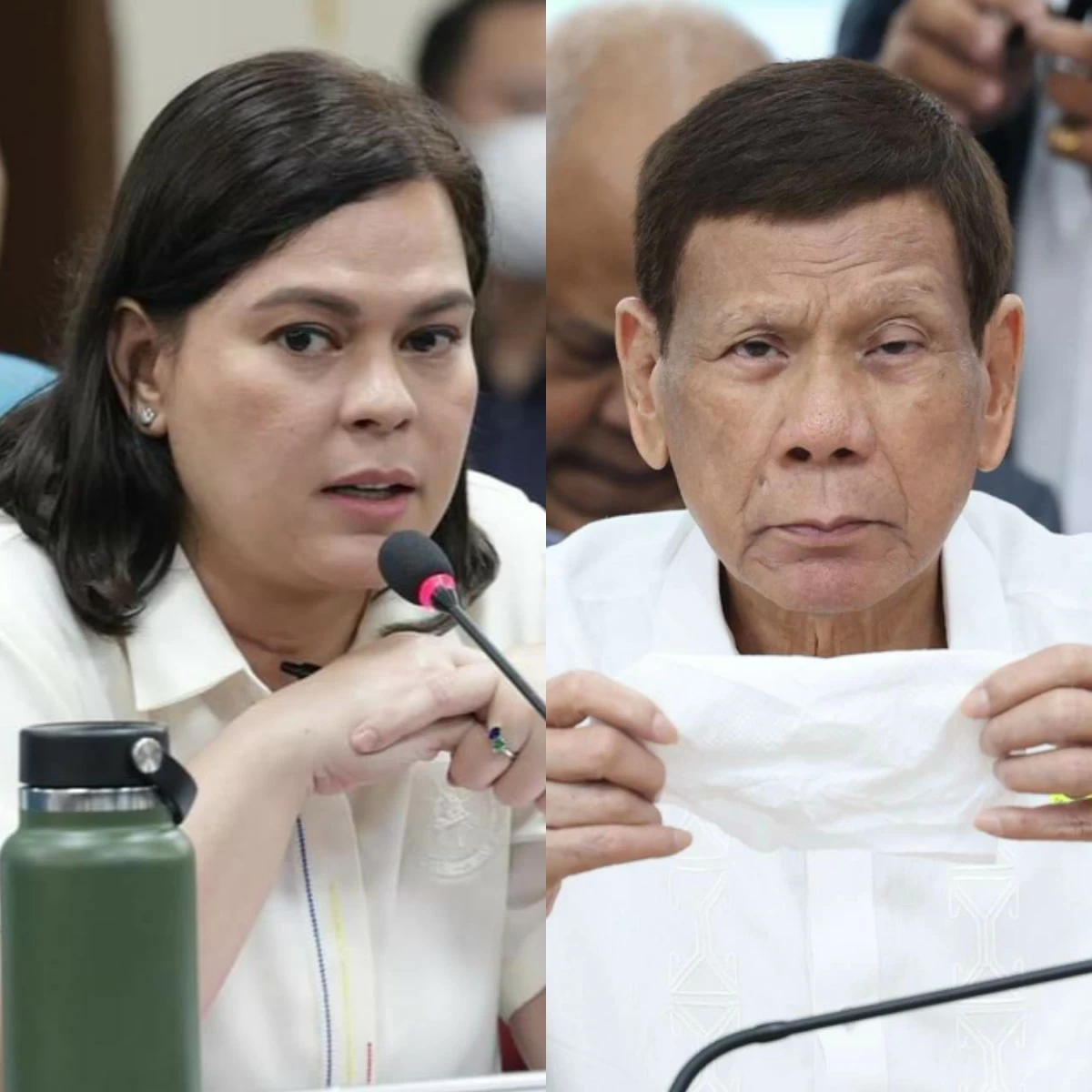 Vice President Sara Duterte (left), former president Rodrigo Duterte (PPAB)