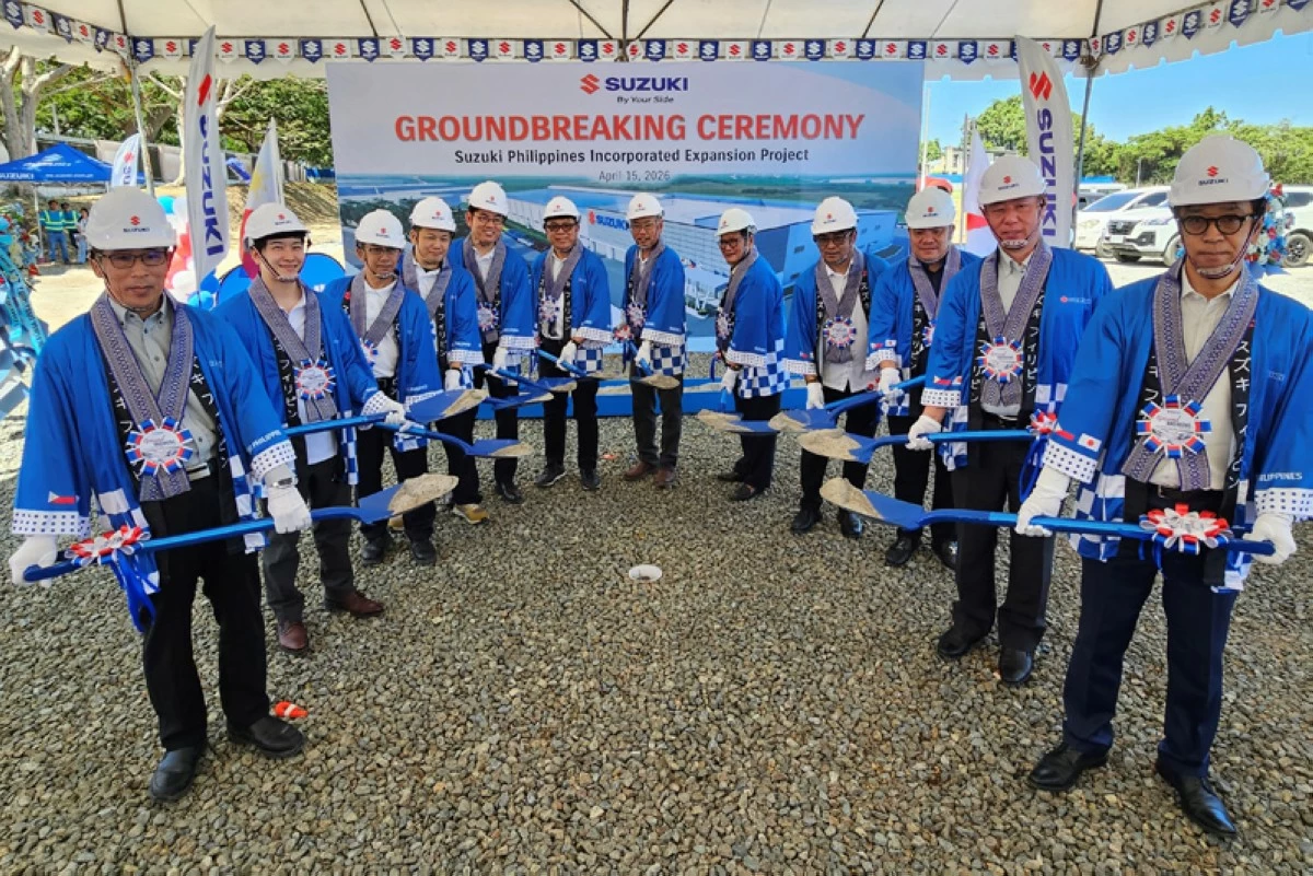 Suzuki personnel with key representatives from local government units, partner organizations, and project stakeholders at the groundbreaking.