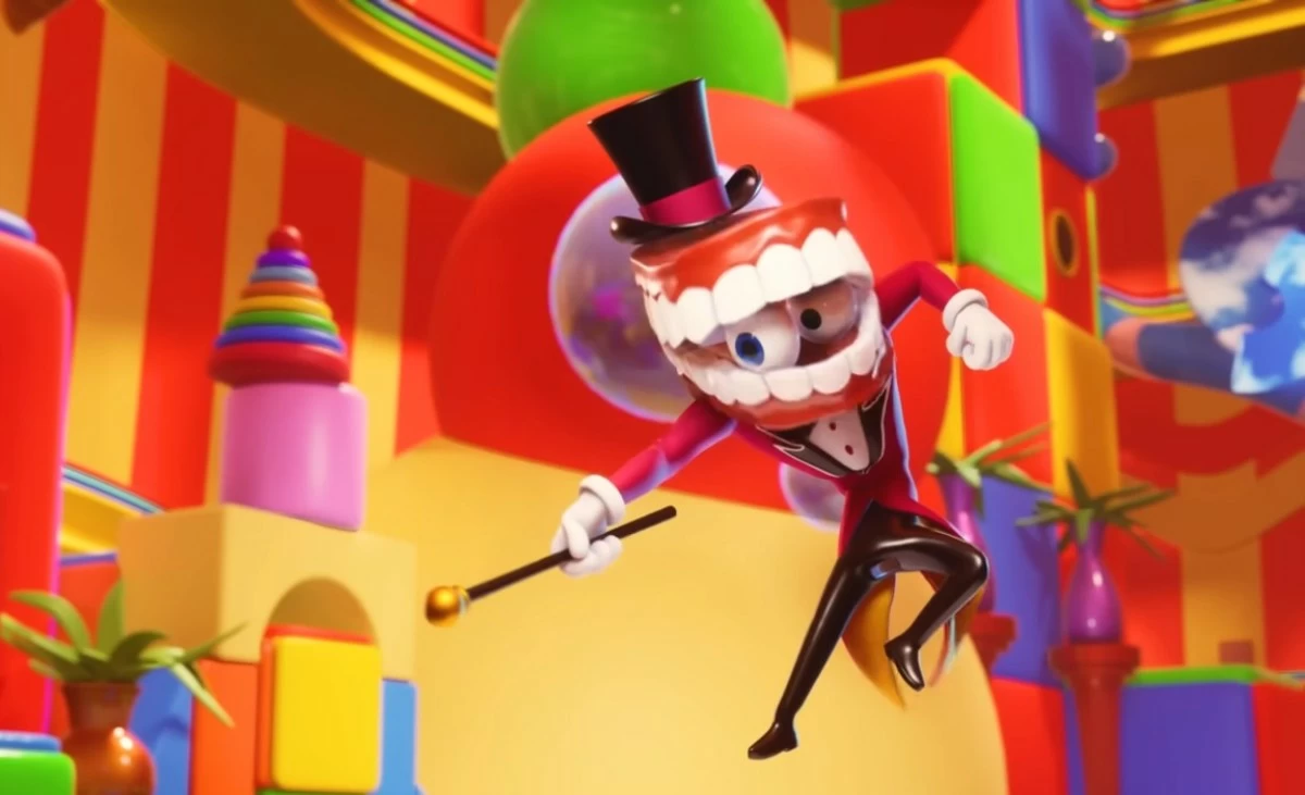 AI OVERLORD Caine acts as the world's chaotic AI ringmaster, keeping characters trapped to play along with his handcrafted adventures. (Screengrab from YouTube)