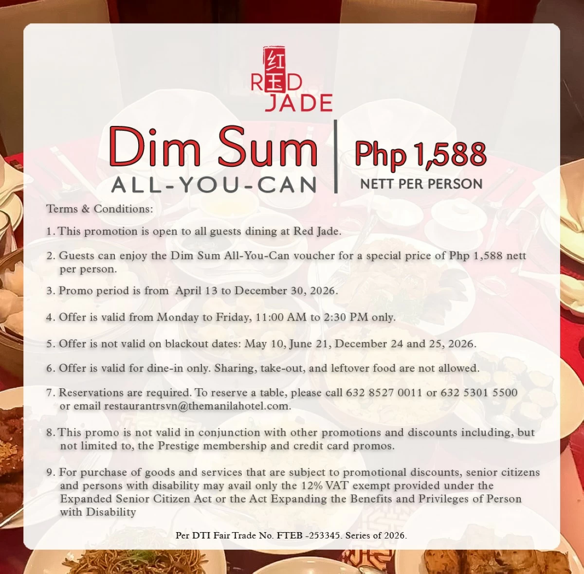 (Photo courtesy of The Manila Hotel)