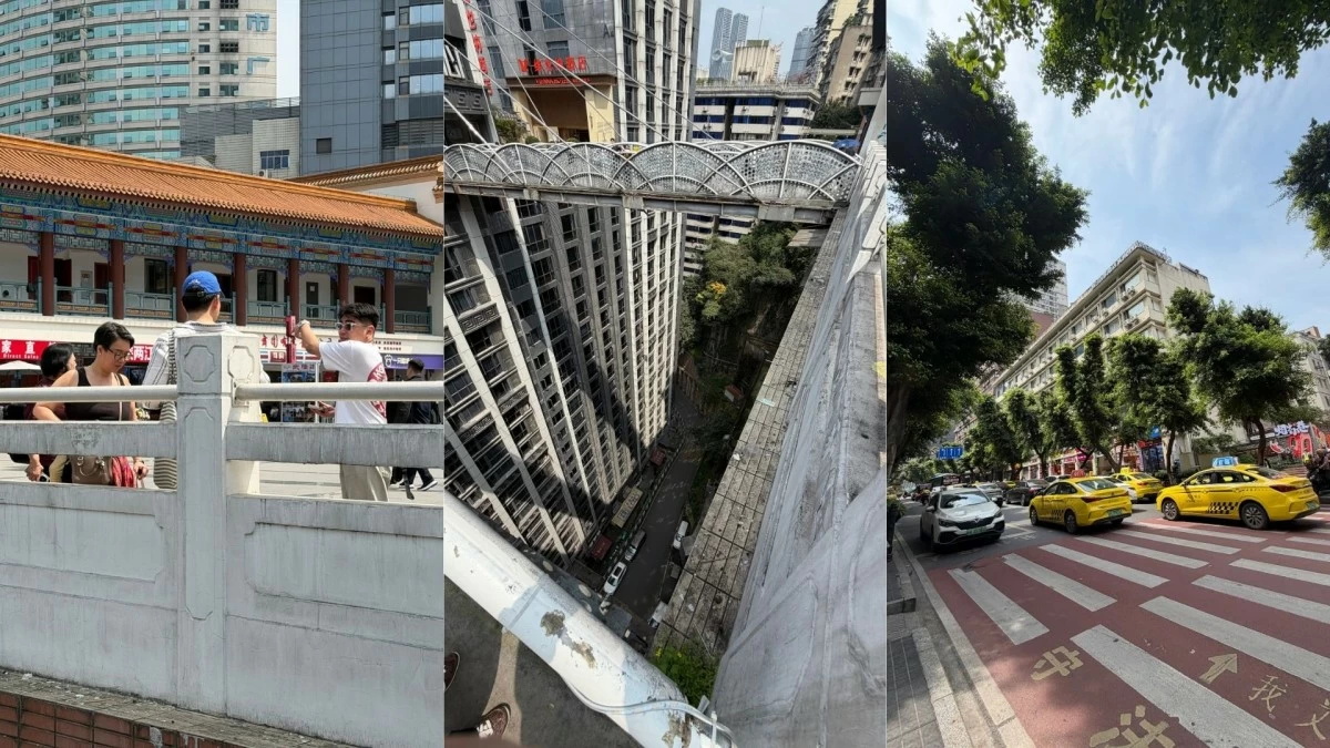 Ground floor and 22nd floor at the same time!