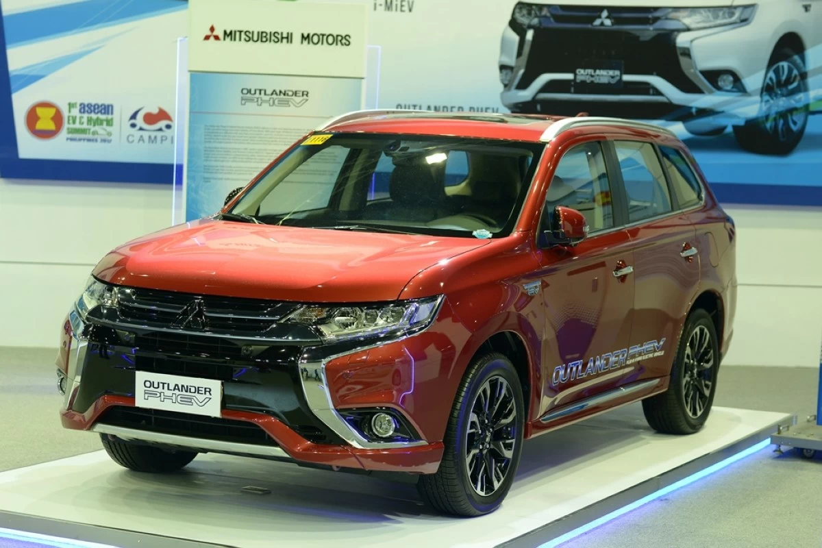 The Mitsubishi Outlander PHEV, the country's first PHEV offered for sale.