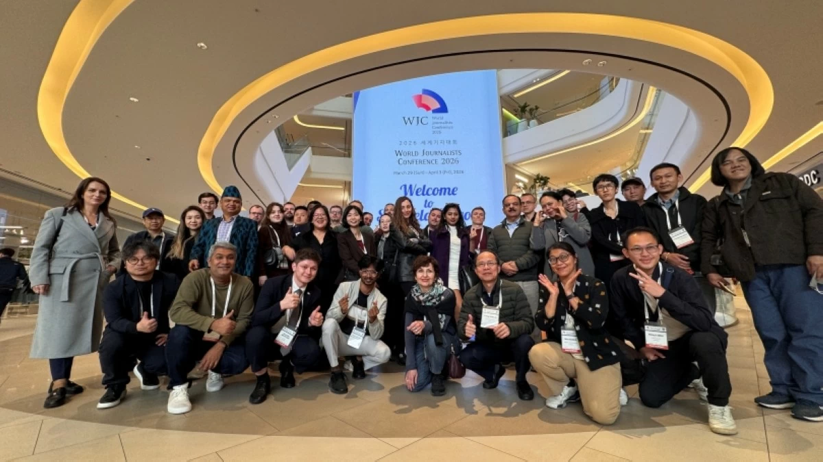 Participants of the World Journalists Conference 2026 at Starfield Suwon (JAK) 