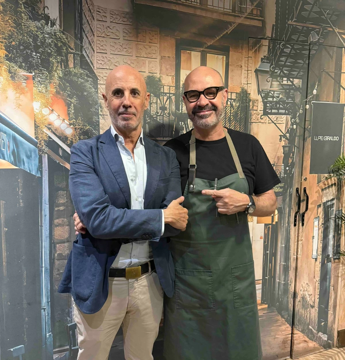 Business partner Andrés Poy and Chef David Amoros