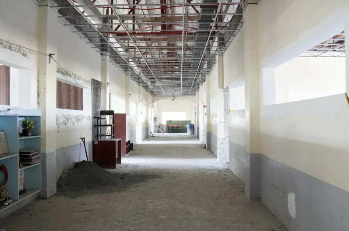 The renovations being done at the Pamantasan ng Lungsod ng Muntinlupa (Photo from Mayor Biazon's Facebook account)
