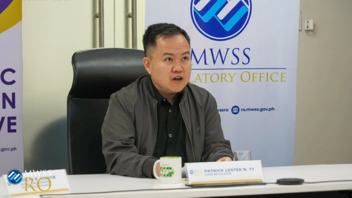MWSS-RO Chief Regulator Patrick Lester Ty (Photo from MWSS-RO Facebook page) 