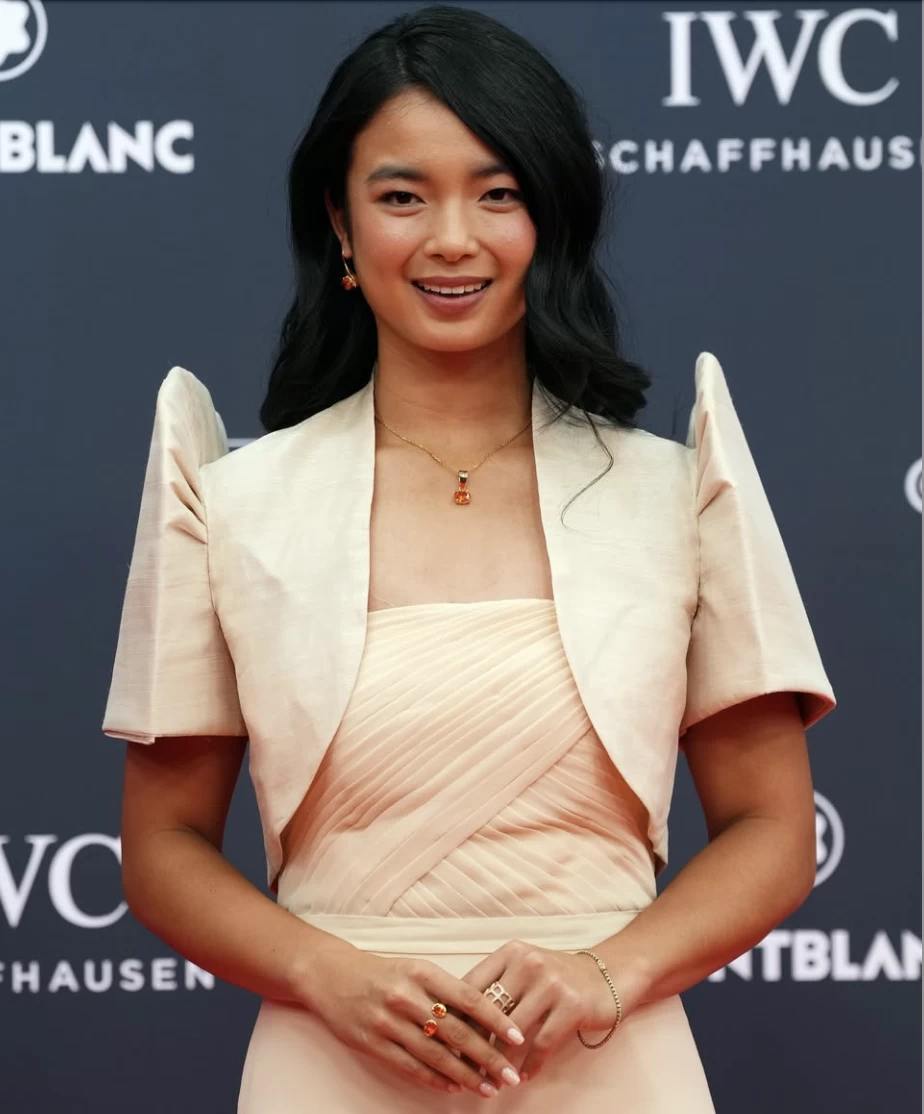 Alex Eala dazzles with a Filipiniana-inspired ensemble at the 2026 Laureus World Sports Awards. (Laureus Sport and WTA)