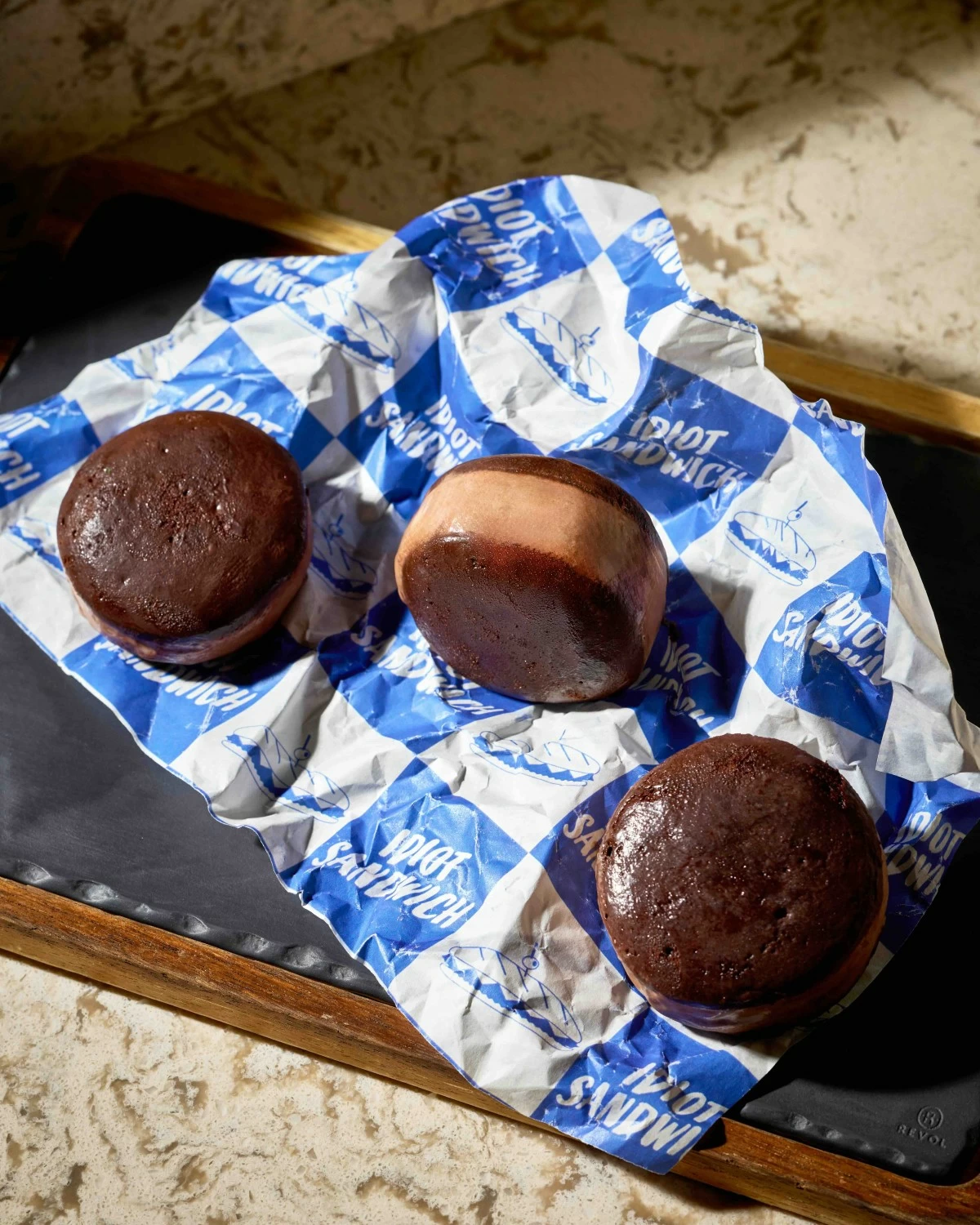 Idiot Sandwich Chocolate Peanut Butter Whoopie Pie Ice Cream (Photo courtesy of Gordon Ramsay Bar and Grill)