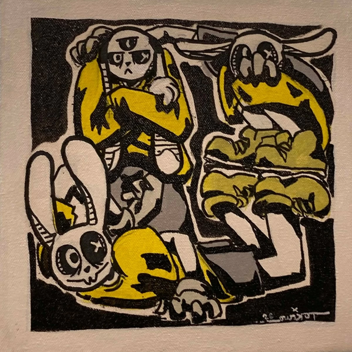 'SPEECHLESS, BUT THOUGHTFUL' acrylic on canvas, Tokiwa, 2026