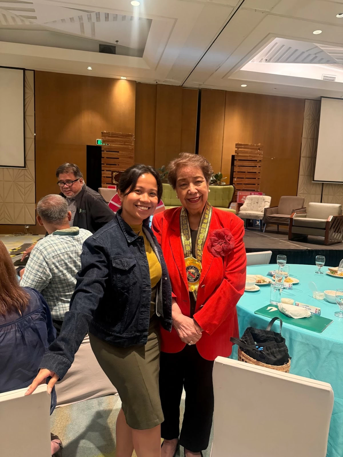 Masungi Project Director Ann Dumaliang with International Sustainable Tourism Expert and former Tourism Secretary Dr. Mina Gabor.