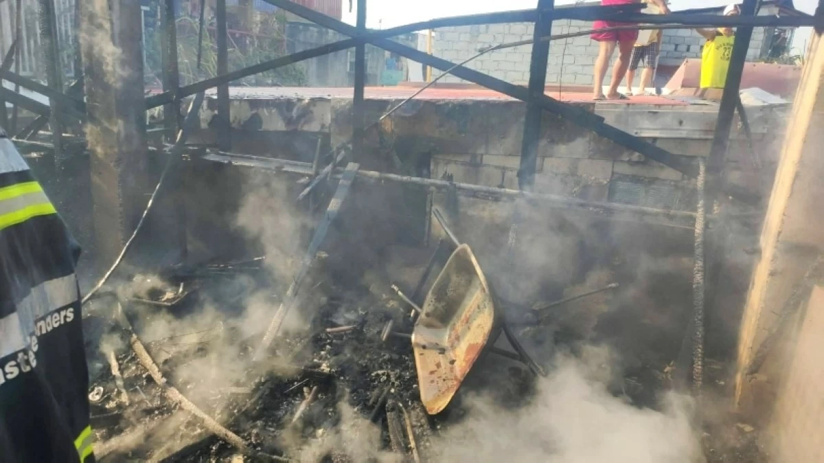 The fire in Barangay New Lower Bicutan, Taguig, on April 22 (Photo from Fort Bonifacio Fire & Rescue Volunteer Inc Global 41s on Facebook)
 ·