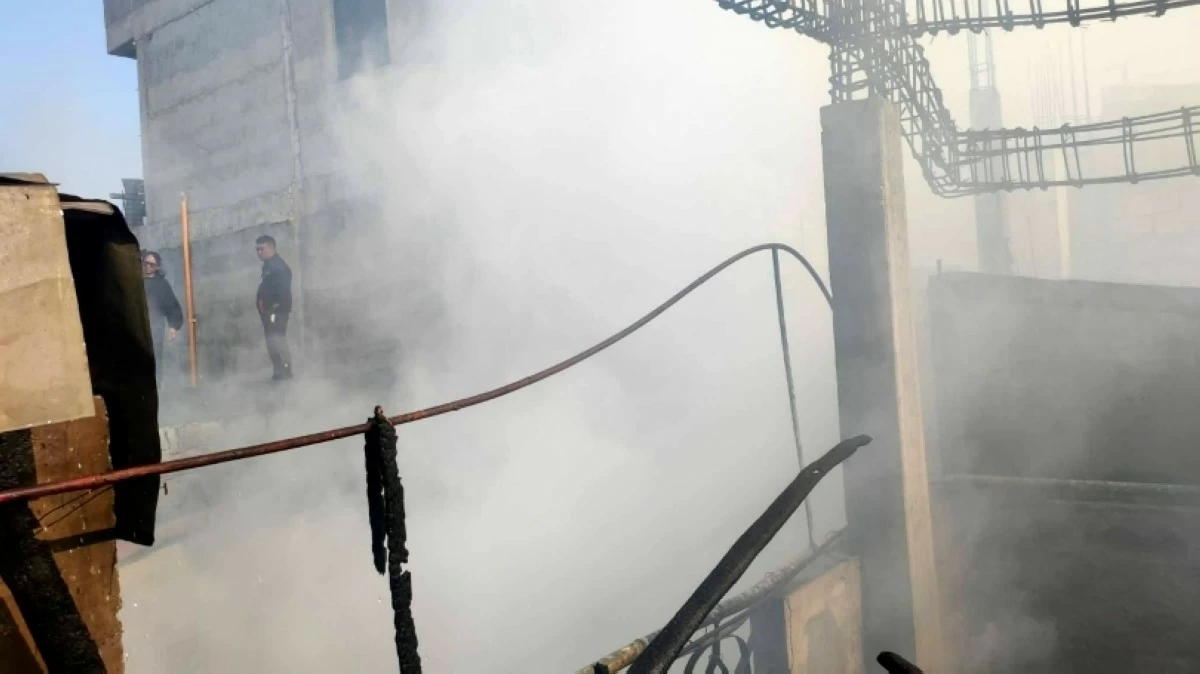 The fire in Barangay New Lower Bicutan, Taguig, on April 22 (Photo from Fort Bonifacio Fire & Rescue Volunteer Inc Global 41s on Facebook)
 ·