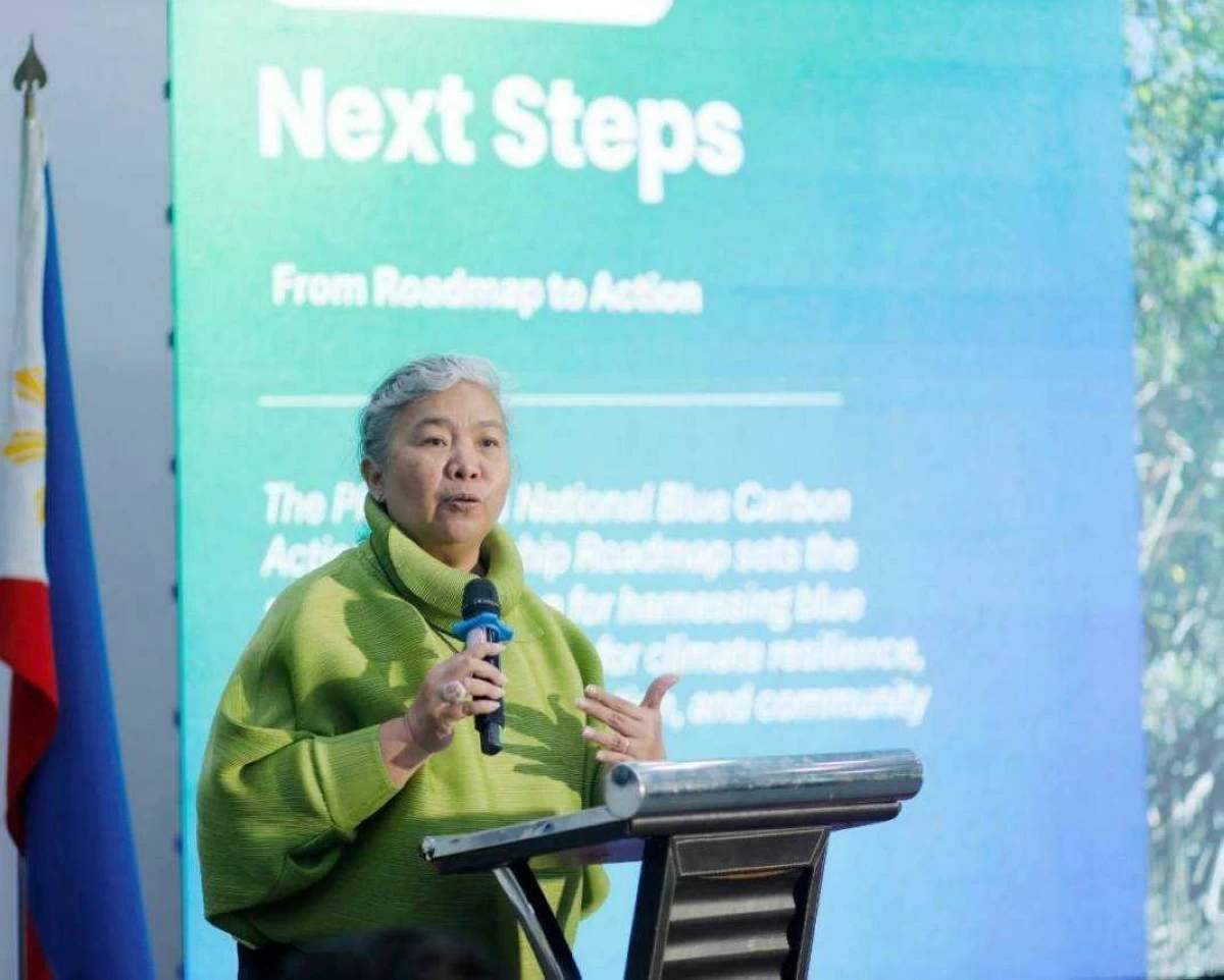 DENR Biodiversity Management Bureau Assistant Director Mariglo Laririt, sharing the next steps for the NBCAP Roadmap.