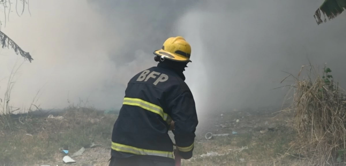 The fire in Muntinlupa (Photo from the Muntinlupa City Department of Disaster Resilience and Management)